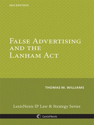 cover image of False Advertising and the Lanham Act